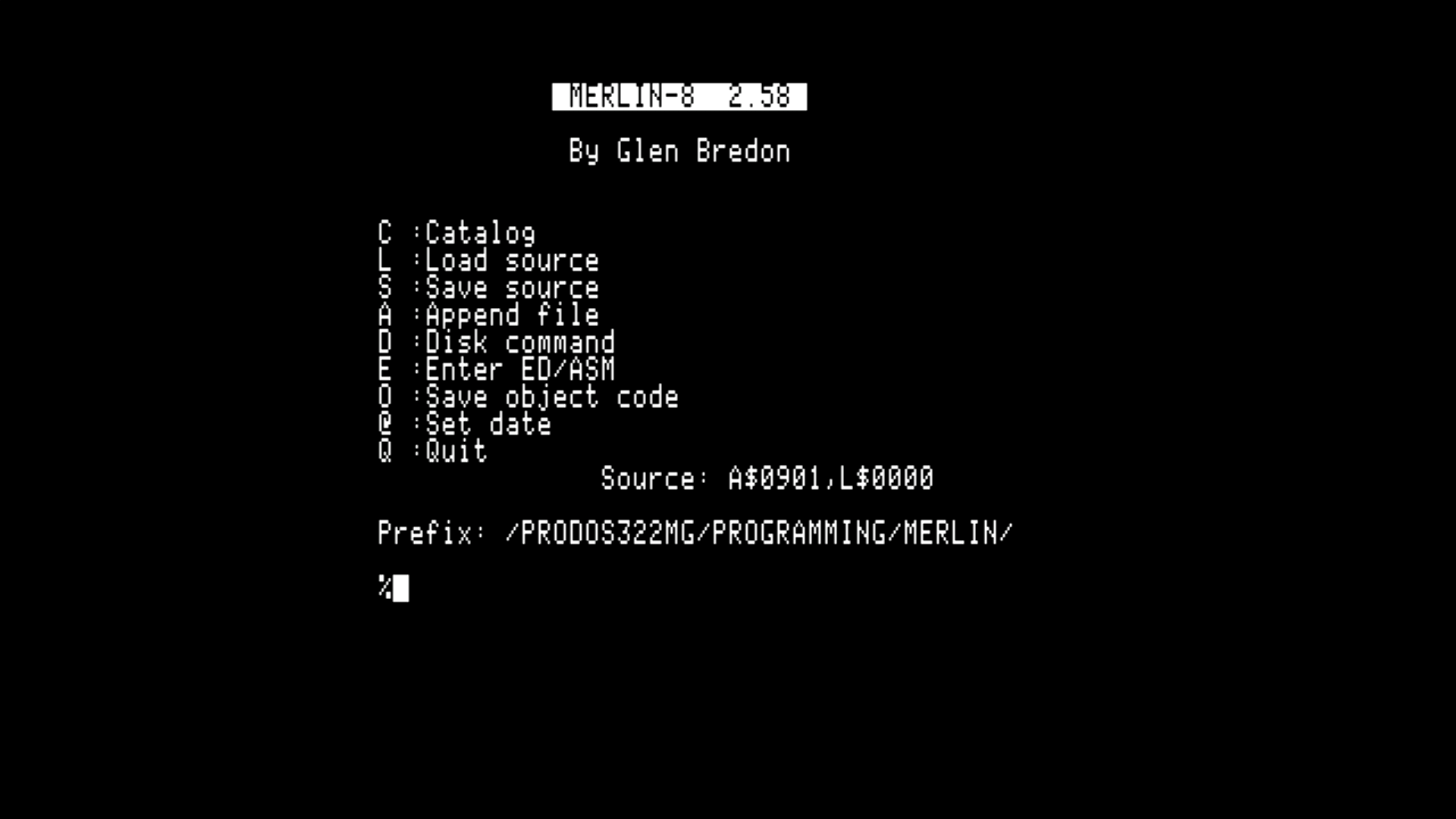 Merlin 8 2.58 booted from a .2mg on the Pico's SD card.