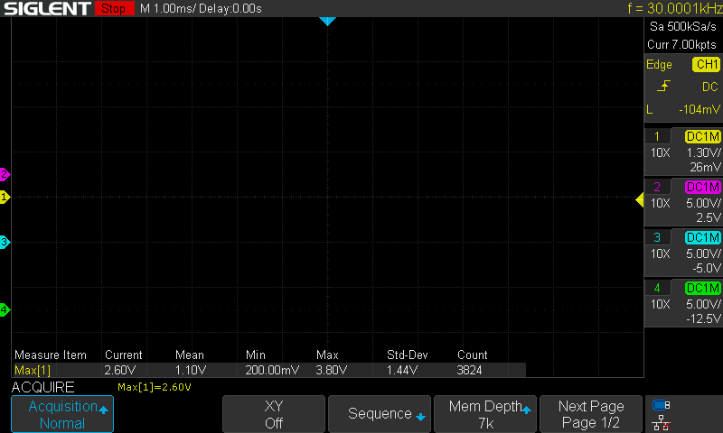 The scope's own screen, pulled over USB with SCDP. 768 KB BMP in 1.3 s.